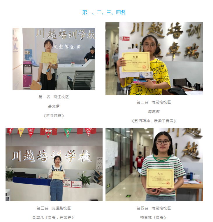 “我的青春我做主” | 五四征文比賽結果出爐啦！